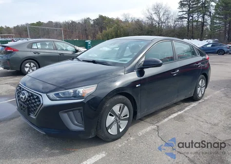 2020 Hyundai Ioniq Hybrid Blue из США, поврежденный, VIN KMHC65LC3LU220160